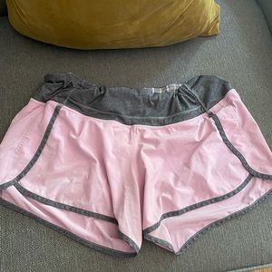 Lululemon Pink Workout Shorts Size 12